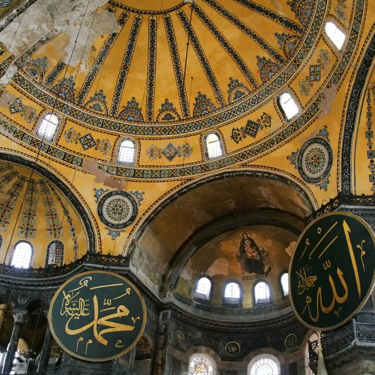dettaglio cupola di santa sofia istanbul