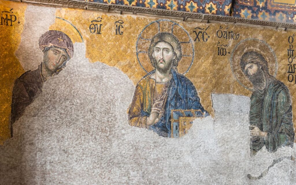 hagia sophia istanbul deesis mosaik