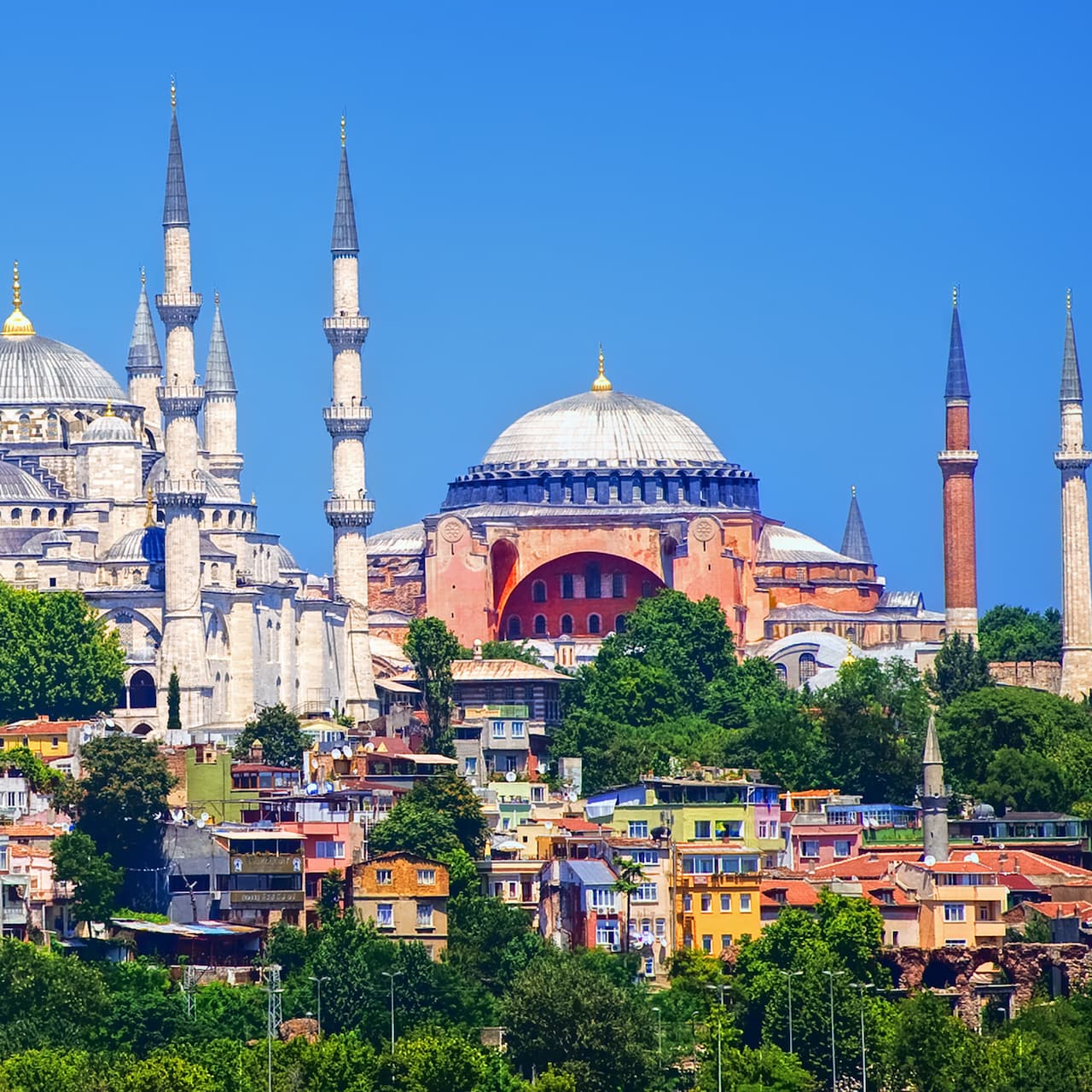 minareti moschea blu santa sofia