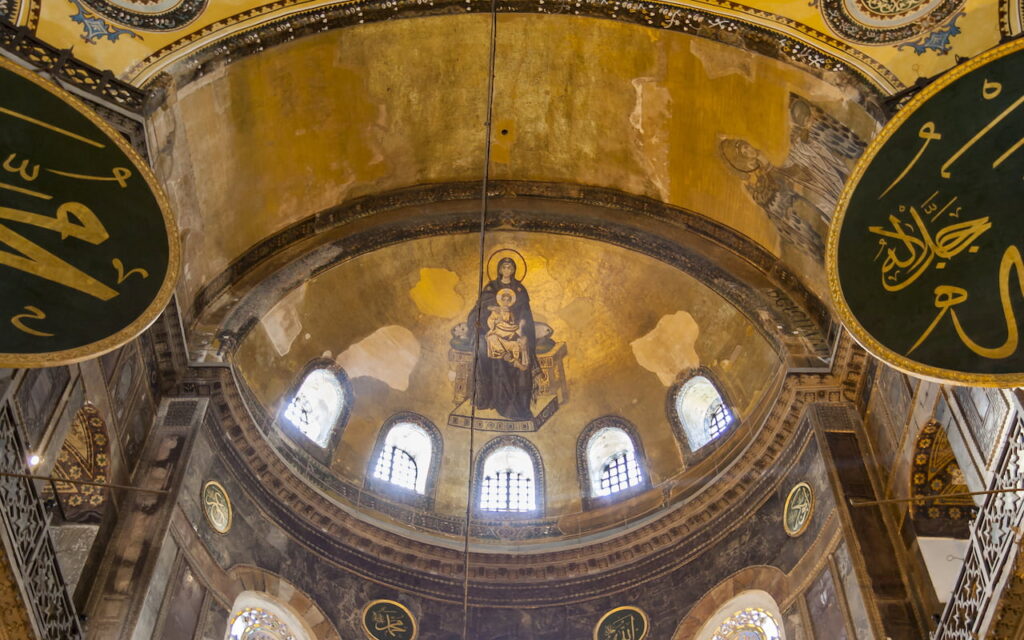 jungfrau mit kind hagia sophia